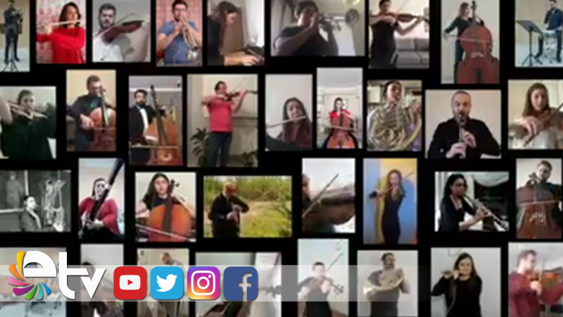 40 MÜZİSYEN ‘EVLERİNDEN’ İSTİKLAL MARŞINI OKUDU