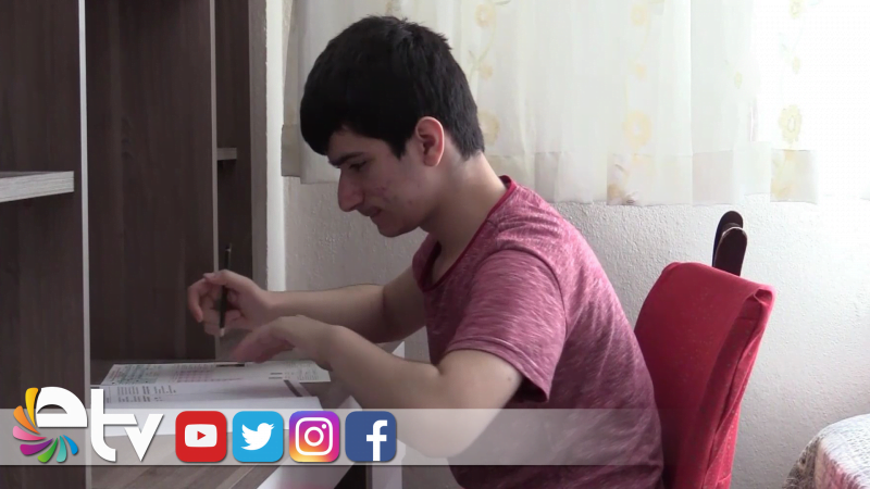 AKCİĞER RAHATSIZLIĞI OLAN FURKAN SINAVA EVDE GİRDİ