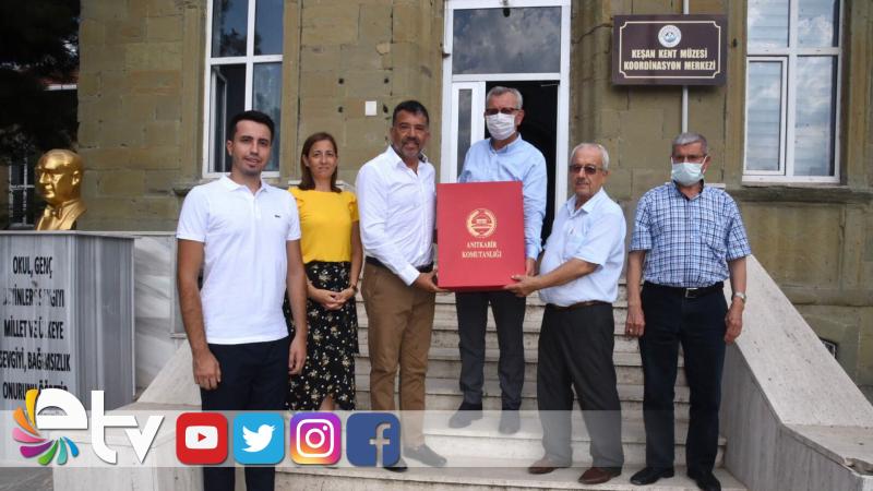 ANITKABİR'DE DALGALANAN TÜRK BAYRAĞI KEŞAN KENT MÜZESİ’NDE