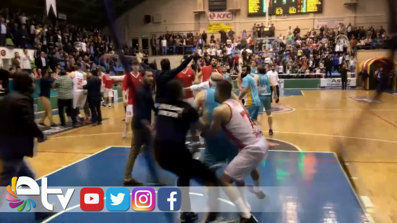 BASKETBOL MAÇINDA OLAYLAR ÇIKTI