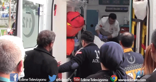 BAYRAMİÇ'TE EV YANGINI