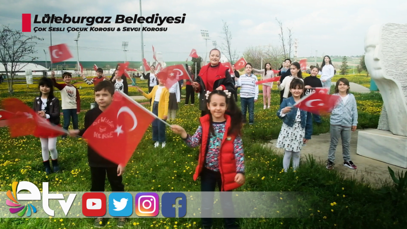 ÇOCUKLAR CANDAN ERÇETİN İLE BİRLİKTE 23 NİSAN İÇİN SÖYLEDİ