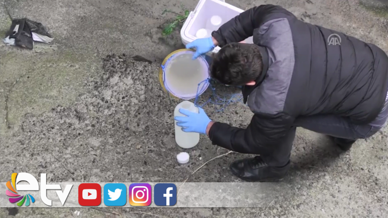 ÇORLU DERESİ'NDEN NUMUNE ALINDI