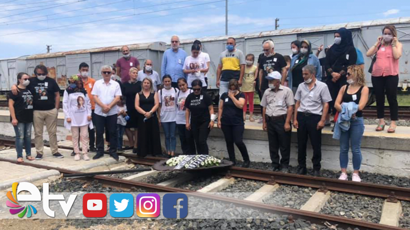 ÇORLU TREN KAZASI İÇİN UZUNKÖPRÜ'DE ANMA YAPILDI