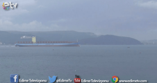 DEV GEMİ ÇANAKKALE BOĞAZI'DAN GEÇTİ