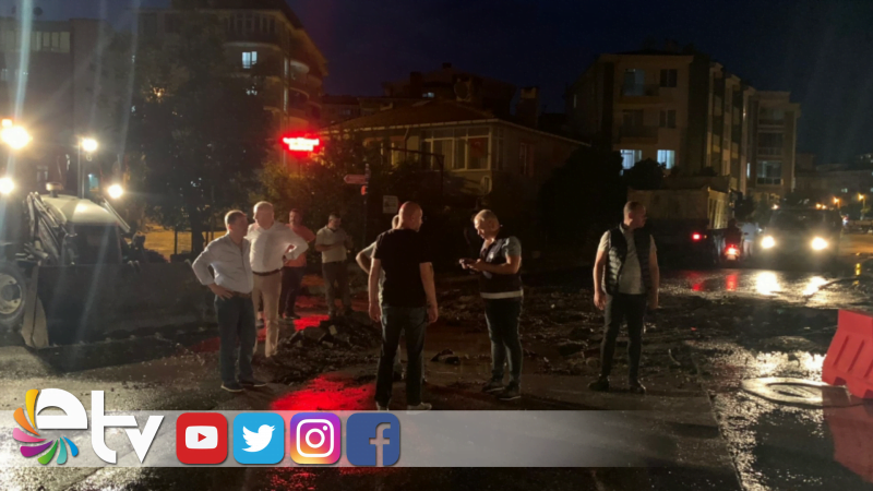 DOĞAL AFETİN VURDUĞU EDİRNE'DE BELEDİYE SABAHA KADAR SAHADAYDI