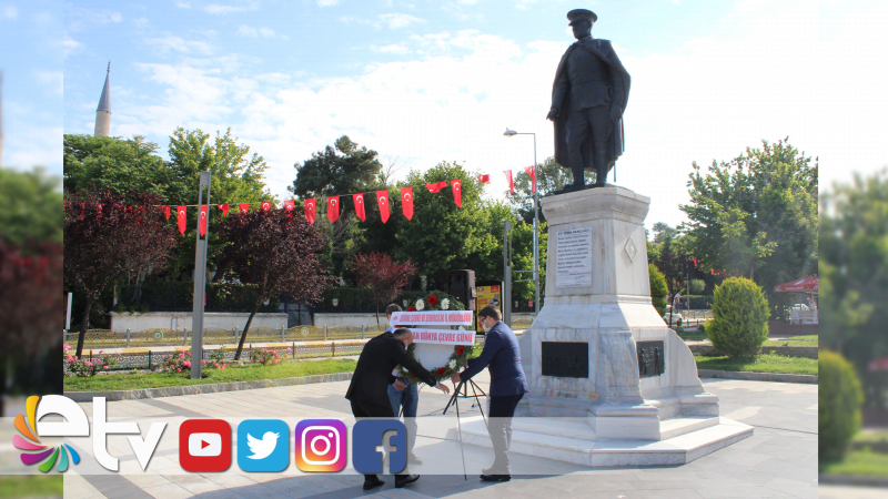 DÜNYA ÇEVRE GÜNÜ’NDE ATATÜRK ANITI’NA ÇELENK BIRAKILDI