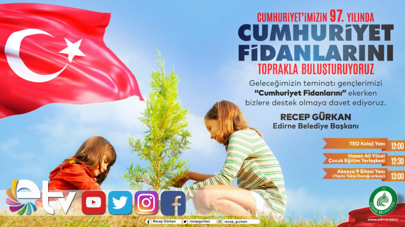 EDİRNE BELEDİYESİ'NDEN 97. YILA ÖZEL ETKİNLİK