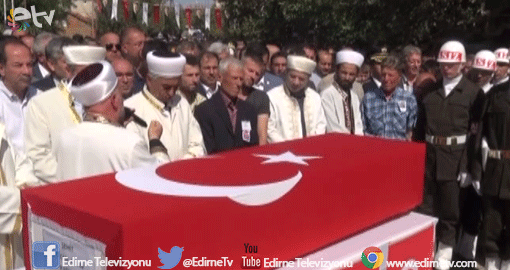 EDİRNE ŞEHİDİNİ AĞLADI