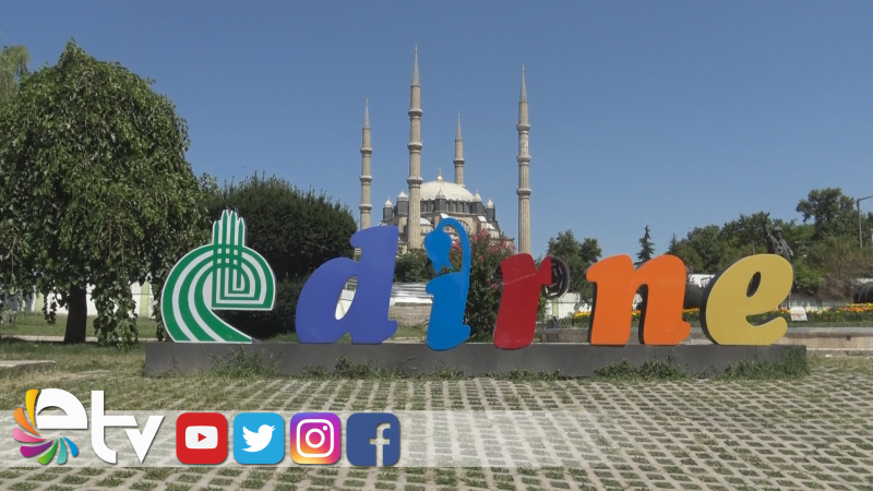 EDİRNE YAZISININ R HARFİNE ZARAR VERİLDİ