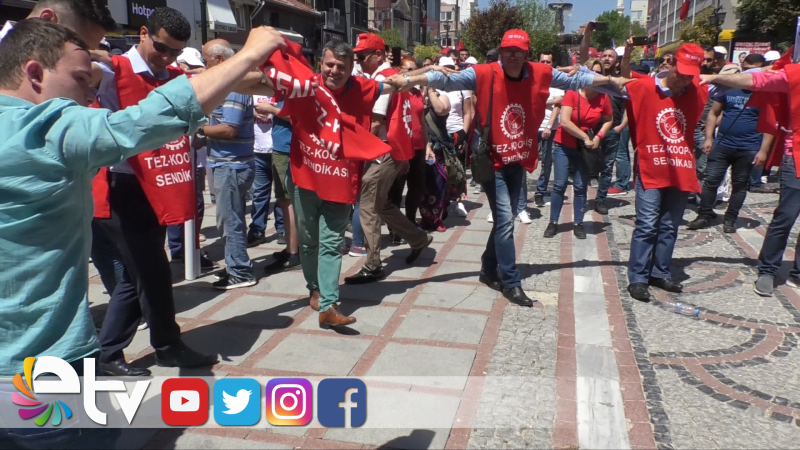 EDİRNE’DE 1 MAYIS COŞKUYLA KUTLANDI