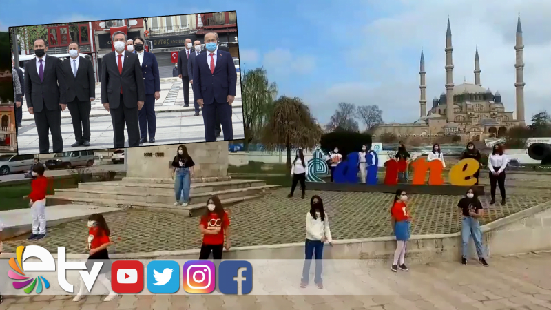 EDİRNE’DE 23 NİSAN ETKİNLİKLERİ ÇEVRİMİÇİ YAPILDI