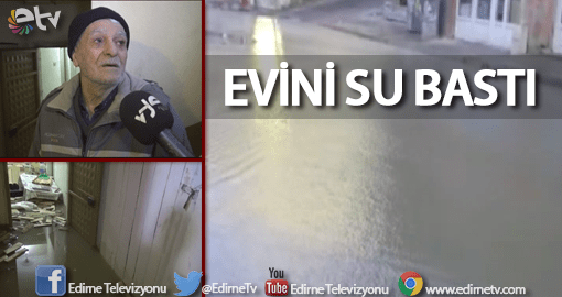 EDİRNE’DE ANA SU BORUSU PATLADI!