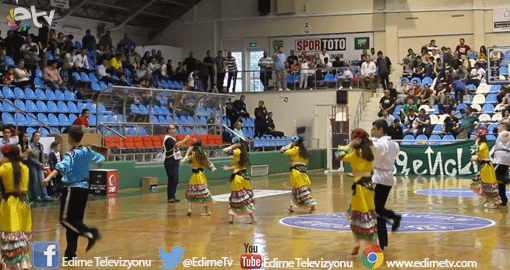 EDİRNE'DE BASKETBOL KARŞILAŞMASI