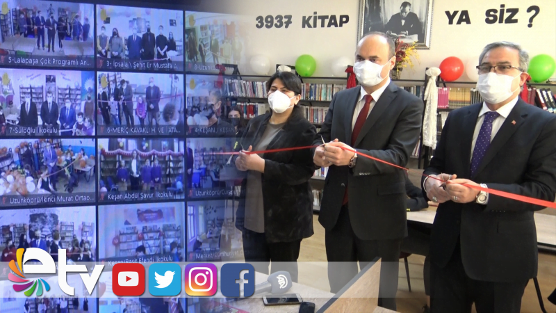 EDİRNE’DE KÜTÜPHANESİZ OKUL KALMADI