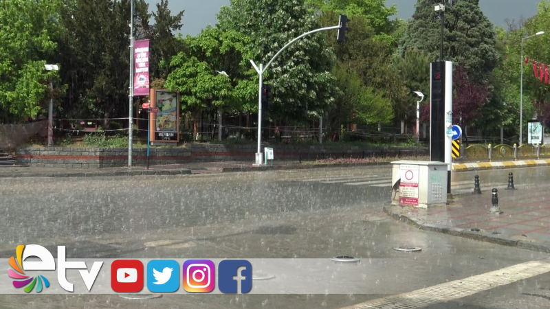 EDİRNE’DE KUVVETLİ YAĞIŞ ETKİLİ OLDU