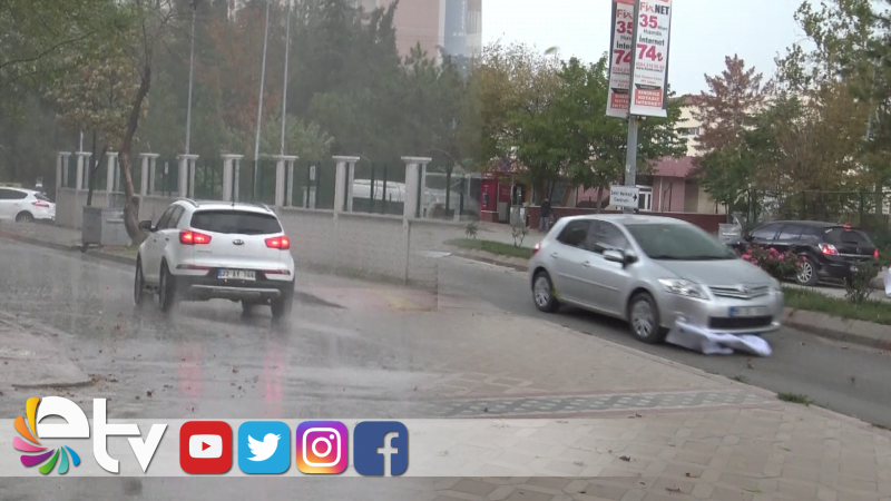 EDİRNE’DE KUVVETLİ YAĞIŞ VE FIRTINA ETKİLİ OLDU