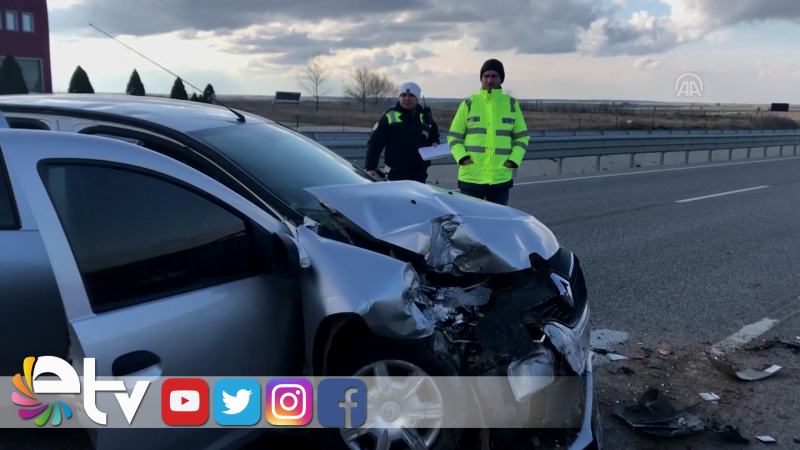 EDİRNE'DE TRAFİK KAZASI: 3 YARALI