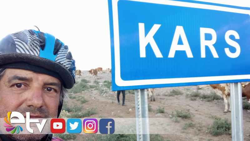 EDİRNE’DEN KARS’A BİSİKLETLE GİTTİ