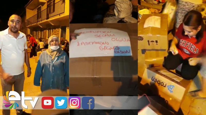 EDİRNE’DEN KASTAMONU’YA YARDIM ELİ