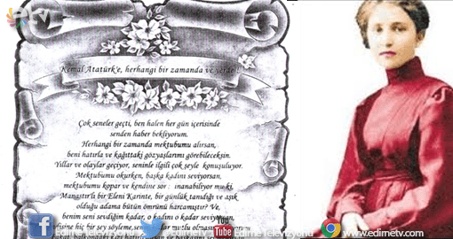 ELENİ’NİN ATATÜRK’E YAZDIĞI MEKTUBU OKUNDU