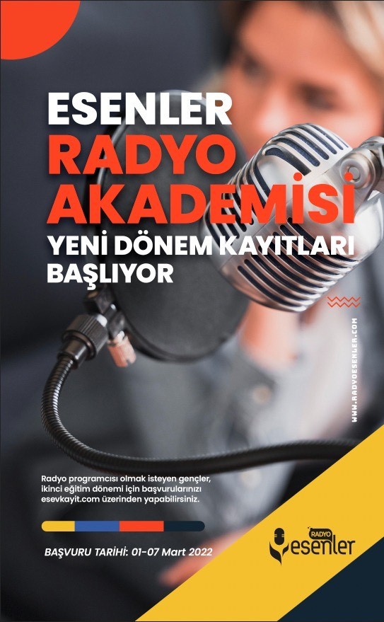 Esenler Belediyesi bünyesinde faaliyet gösteren Radyo Esenler, geleceğin radyo programcılarını yetiştirmeye devam ediyor. Yeni döneme kayıt olmak ...
