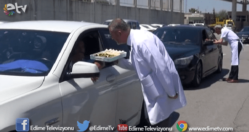 ESNAFTAN GURBETÇİLERE SÜRPRİZ