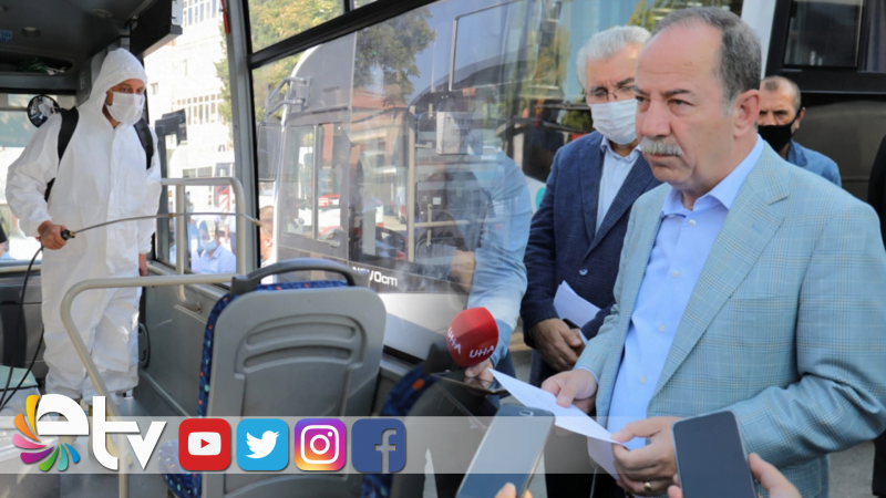 ETUS ARAÇLARI DEZENFEKTE EDİLDİ