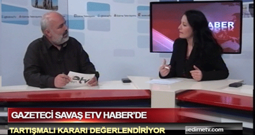 GAZETECİ SAVAŞ ETV HABERDE