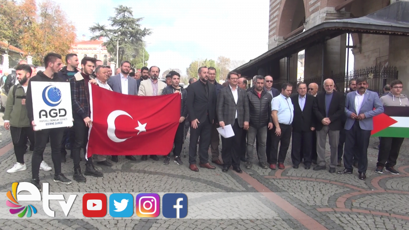 GAZZE’DE YAPILAN KATLİAMI PROTESTO ETTİLER