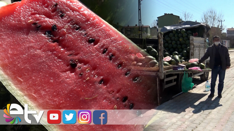 İRAN KARPUZU DİLİM DİLİM SATILIYOR
