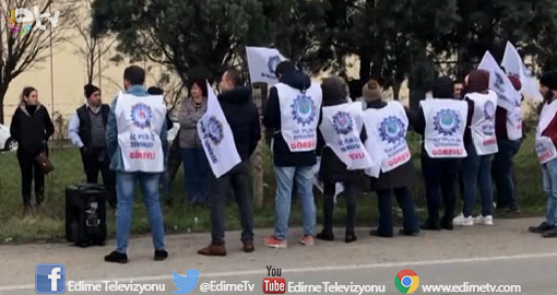 İŞÇİLERİN EYLEMİNE DESTEK