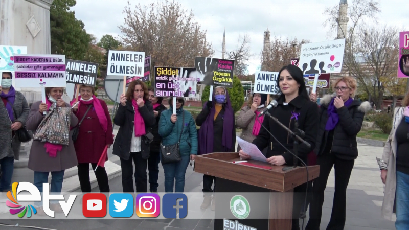 KADINLARDAN ŞİDDETE ISLIKLI PROTESTO