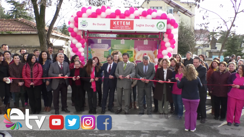 KANSER FARKINDALIĞI İÇİN DURAK GİYDİRİLDİ