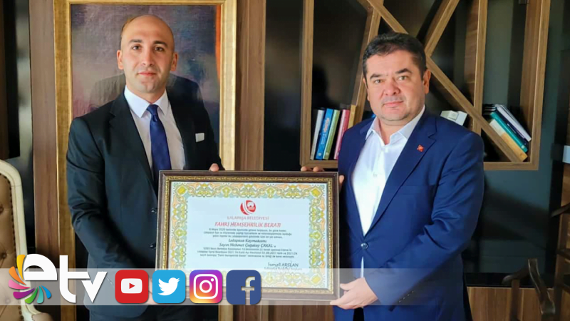 KAYMAKAM ÇAKAL’A FAHRİ HEMŞERİLİK BERATI