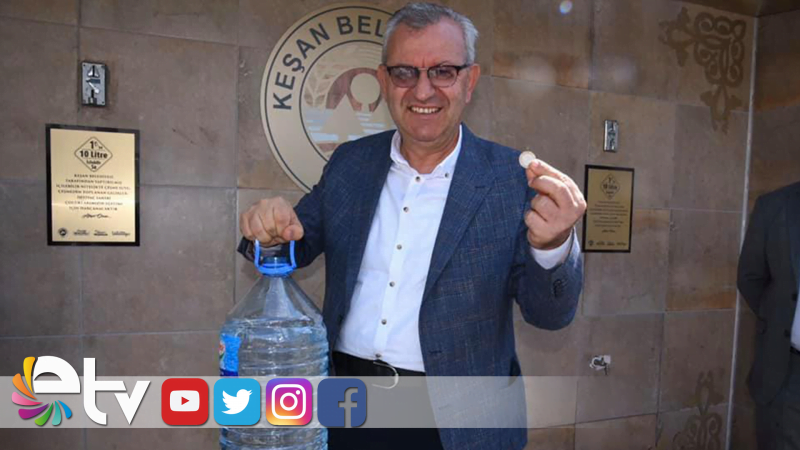 KEŞAN’DA 1 TL’YE 10 LİTRE İÇME SUYU