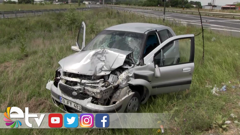 KIRMIZI IŞIKTA BEKLEYEN OTOMOBİLE ARKADAN ÇARPTI