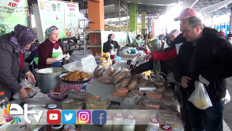KIRSALIN DOĞAL PAZARINDA TURİST YOĞUNLUĞU