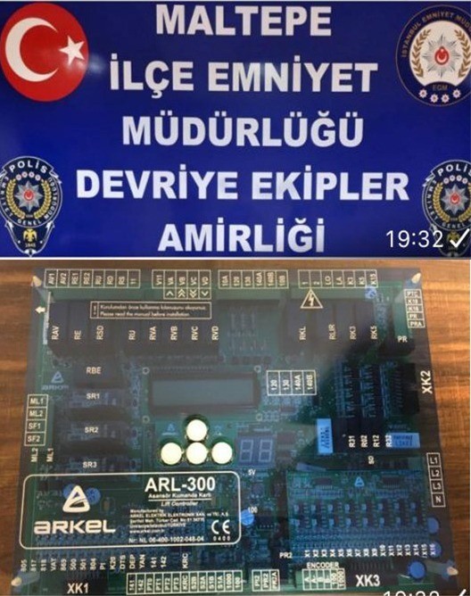 Maltepe’de asansör ana kartlarını çalan hırsız yakalandı Maltepe’de 6 ayrı apartmana girerek asansör ana kartlarını çaldığı tespit edilen şahıs yakalandı. Çıkarıldığı hakimlikçe tutuklanan şüphelinin ...