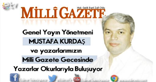 MİLLİ GAZETE GECESİ DÜZENLENECEK