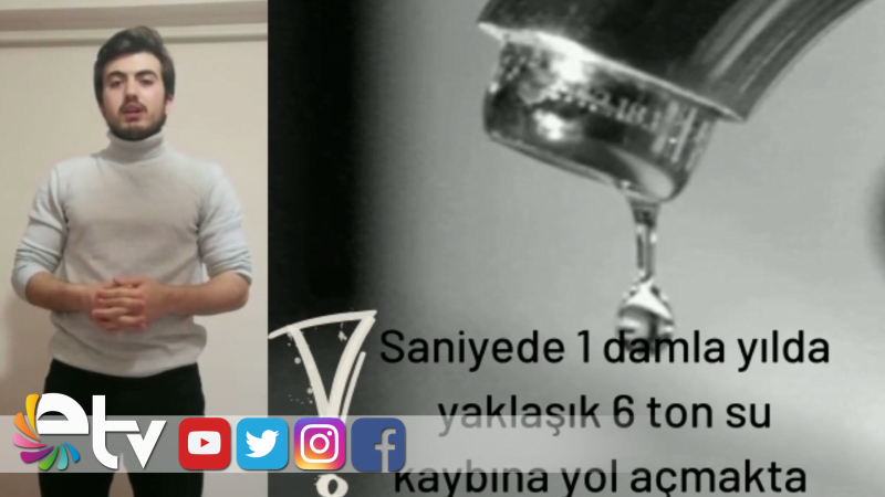 ÖĞRENCİLER SU TASARRUFUNA DİKKAT ÇEKTİLER