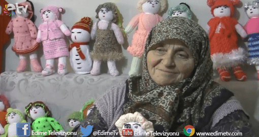 ÖRGÜ BEBEKLER GEÇİM KAYNAĞI OLDU