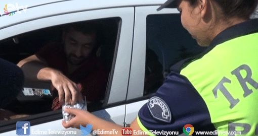 POLİSTEN ŞEKERLİ UYARI