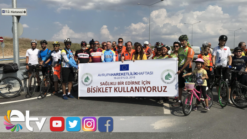 “SAĞLIK İÇİN HAREKET” DİYEREK PEDAL ÇEVİRDİLER