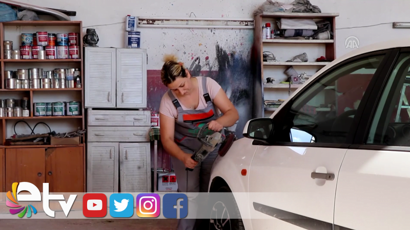 SANAYİ SİTESİNİN KADIN OTO BOYACISI