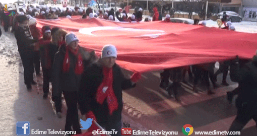 SARIKAMIŞ ŞEHİTLERİ İÇİN YÜRÜDÜLER
