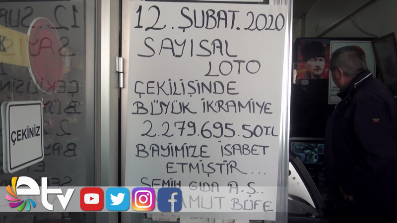 SAYISAL LOTO EDİRNE’YE ÇIKTI