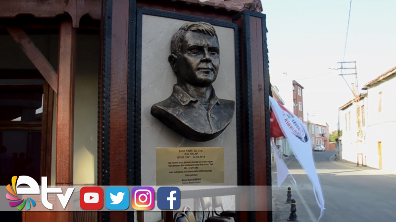 ŞEHİDİN RÖLYEFİ DOĞUM GÜNÜNDE AÇILDI