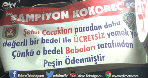 ŞEHİT ÇOCUKLARINA YEMEK ÜCRETSİZ