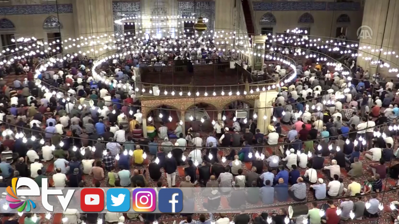 SELİMİYE CAMİSİ'NDE KADİR GECESİ YOĞUNLUĞU